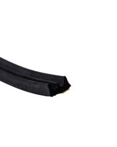 Isofour tochtstrip type E 9x4 mm zwart - 2x3 mtr