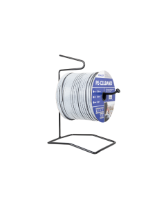 Kohler PE celband 9x4 mm grijs - haspel 200 mtr