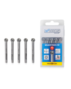 Woodcap Bolkopfrees 10 mm - 5 stuks