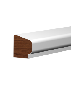 Kohler glaslat E1 17x15 mm wit - 3 meter