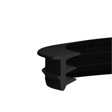 Kohler beglazingsrubber 4238 - rol 100 mtr