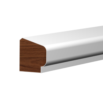 Kohler glaslat E1 17x15 mm wit - 3 meter