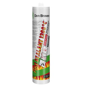 Zwaluw Fire Sealant 1200C hittebestendige kit zwart - 310 ml
